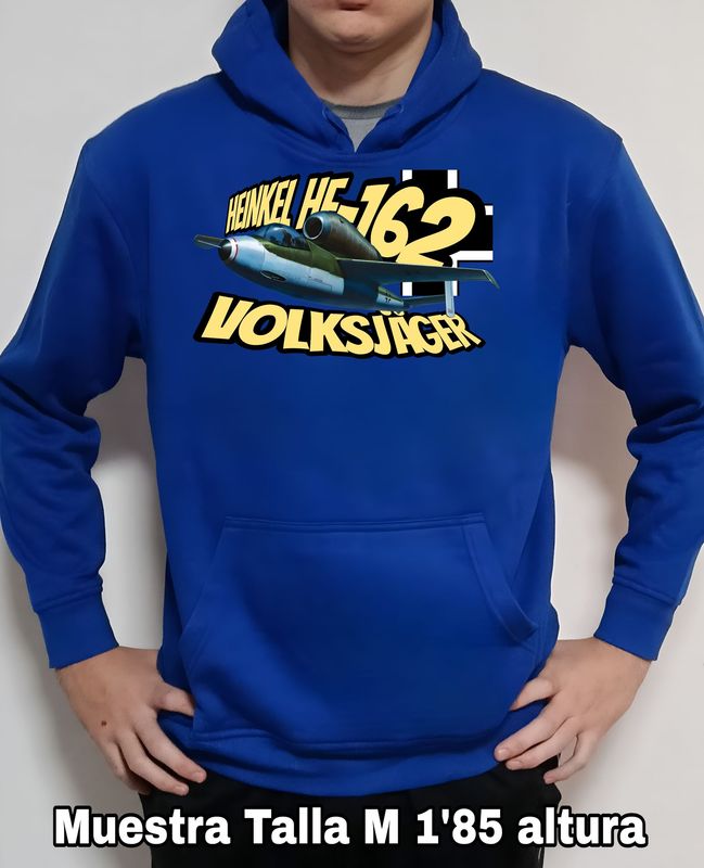 Sudadera capucha Heinkel HE-162 Volksjäger nº 1 Sudadera capucha Heinkel HE-162 Volksjäger nº 1