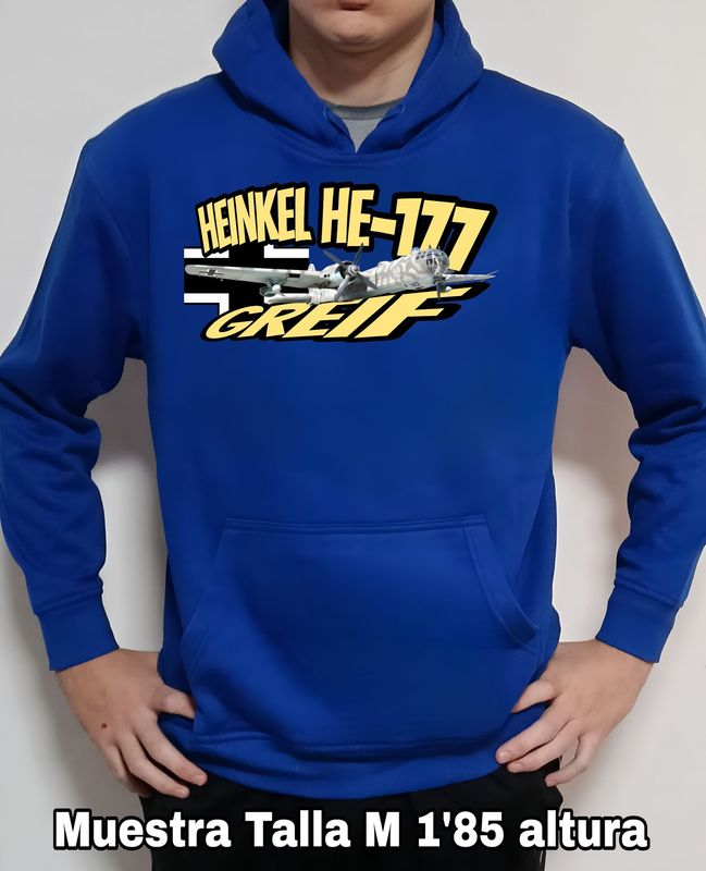 Sudadera capucha Heinkel HE-177 Greif nº 1 Sudadera capucha Heinkel HE-177 Greif nº 1