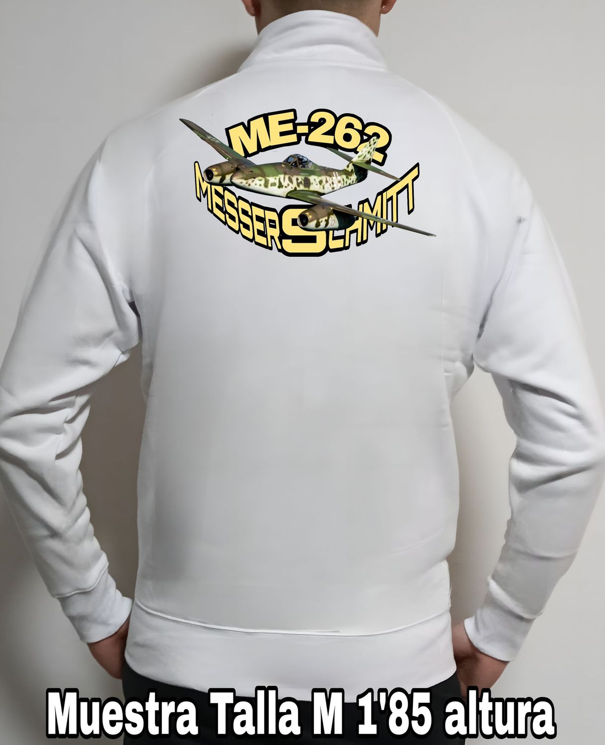 Sudadera cremallera Messerschmitt ME-262 nº 1