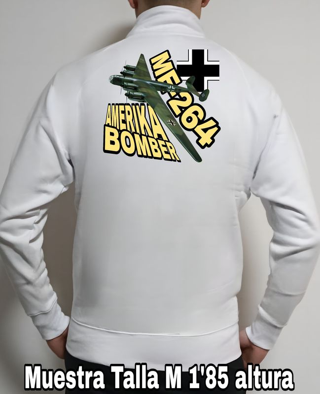 Sudadera cremallera Messerschmitt ME-264 Amerika Bomber nº 1