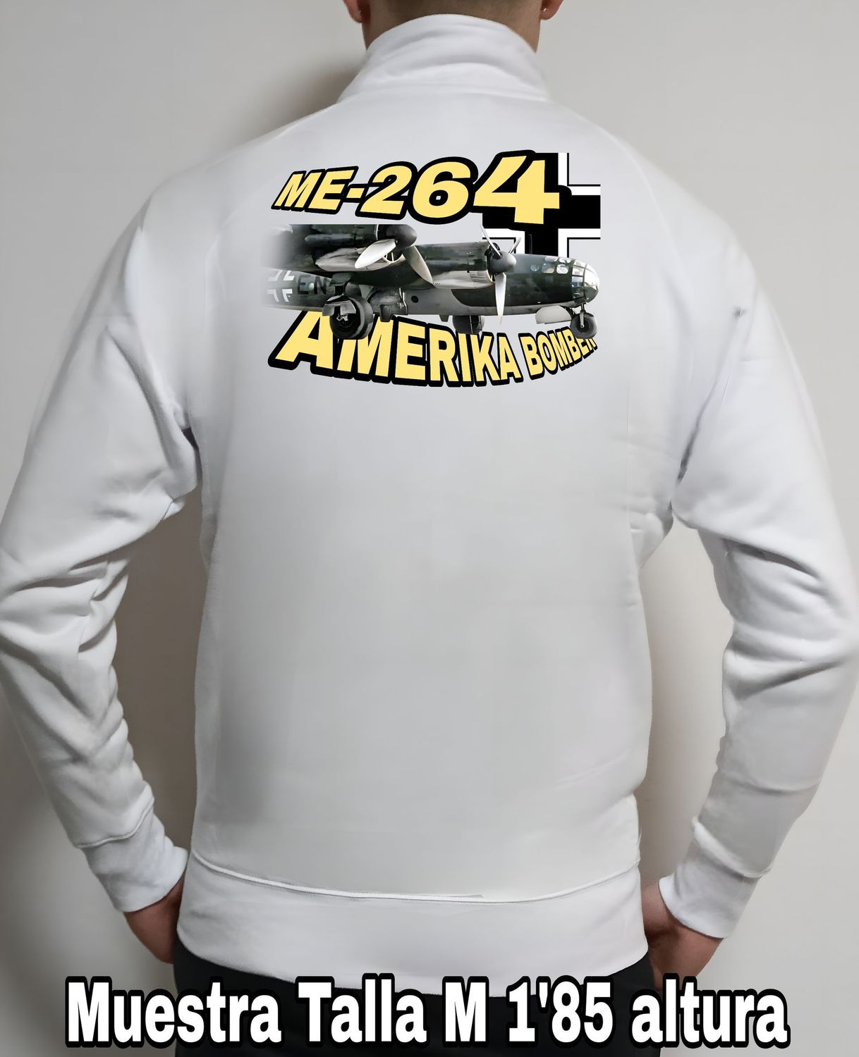Sudadera cremallera Messerschmitt ME-264 Amerika Bomber nº 4