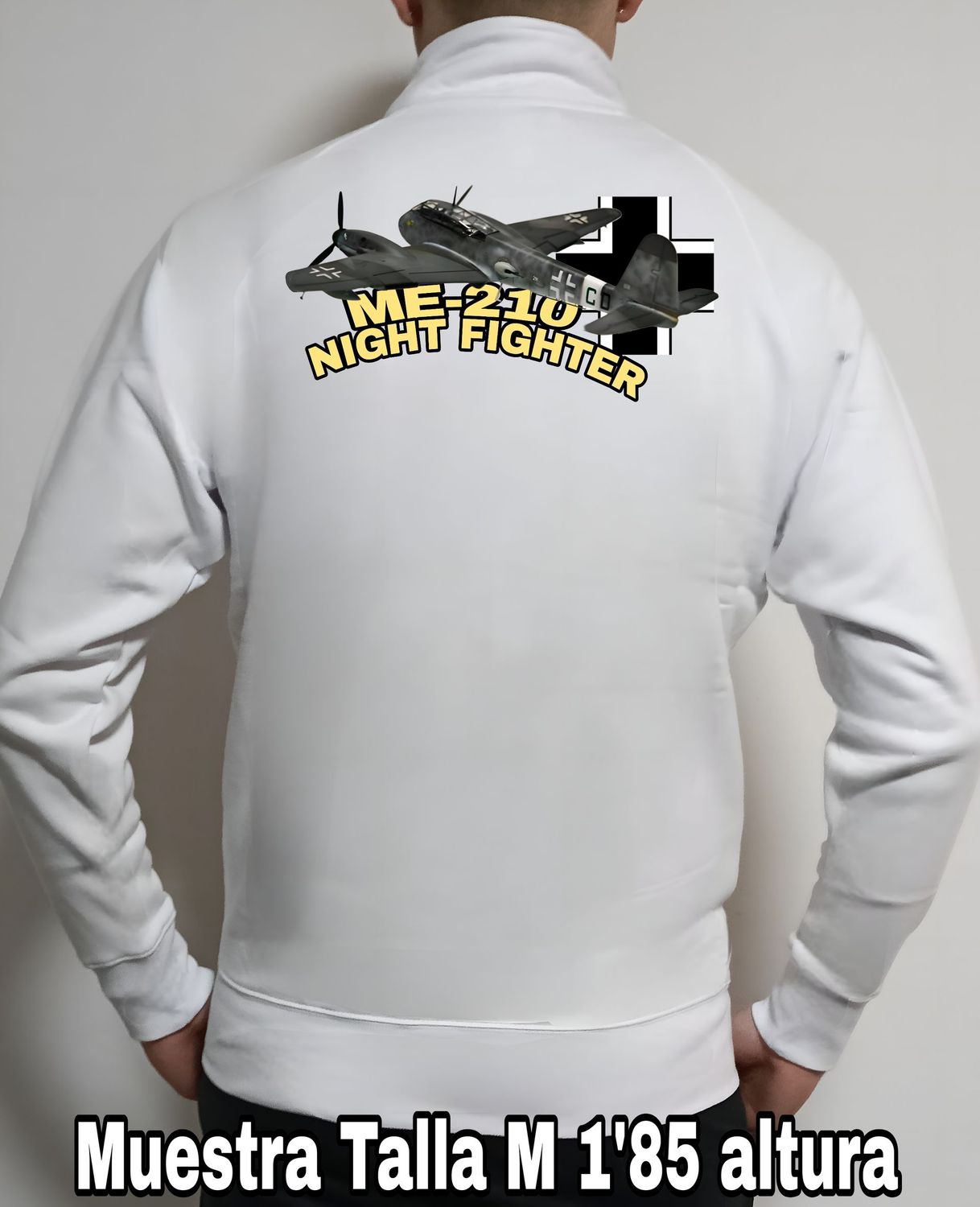 Sudadera cremallera Messerschmitt ME-210 Night Fighter nº 1