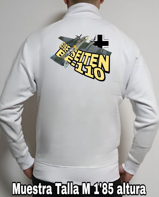 Sudadera cremallera Messerschmitt BF-110 Eisenseiten nº 1