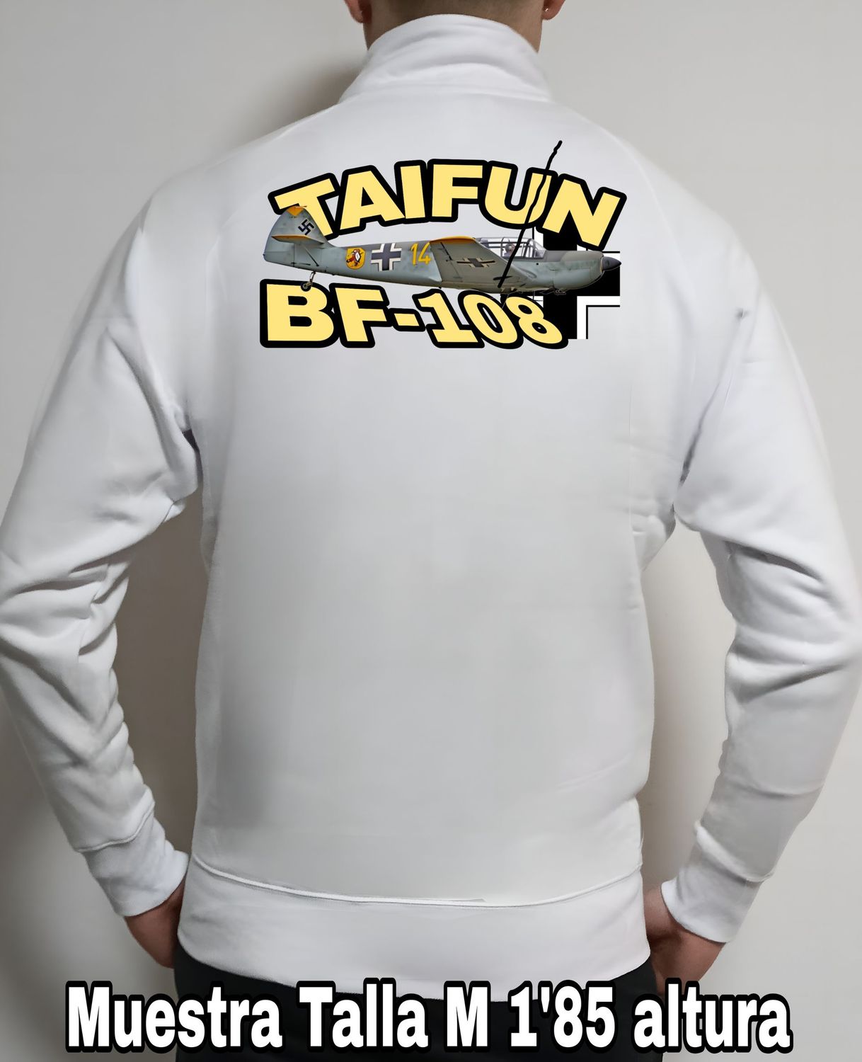 Sudadera cremallera Messerschmitt BF-108 Taifun nº 3