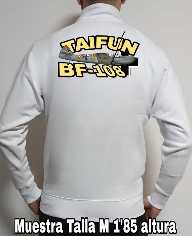 Sudadera cremallera Messerschmitt BF-108 Taifun nº 3