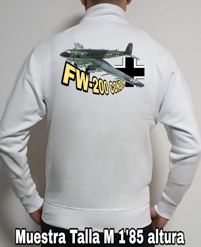 Sudadera cremallera FOCKE Wulf FW-200 Condor nº 2 Sudadera cremallera FOCKE Wulf FW-200 Condor nº 2