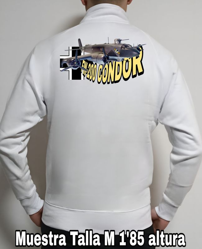 Sudadera cremallera FOCKE Wulf FW-200 Condor nº 3 Sudadera cremallera FOCKE Wulf FW-200 Condor nº 3