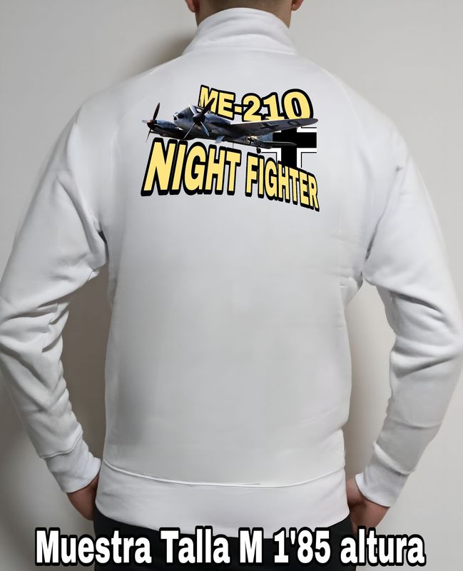 Sudadera cremallera Messerschmitt ME-210 Night Fighter nº 4