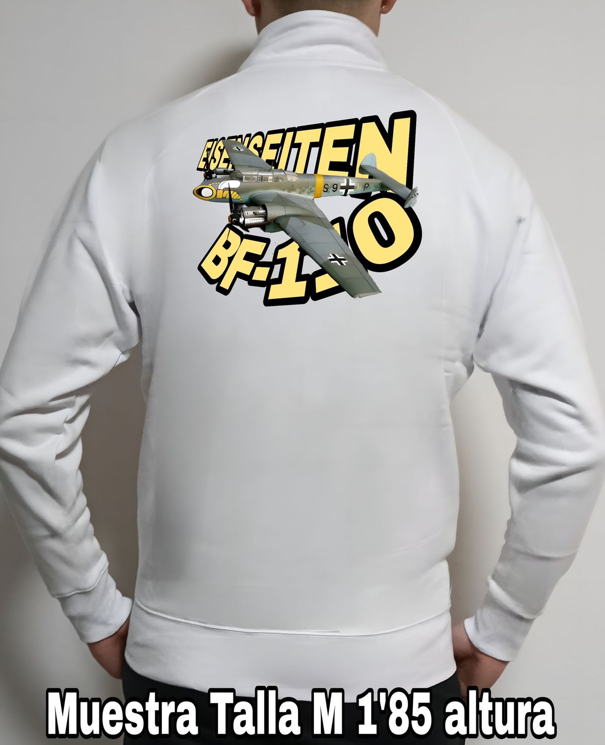 Sudadera cremallera Messerschmitt BF-110 Eisenseiten nº 2