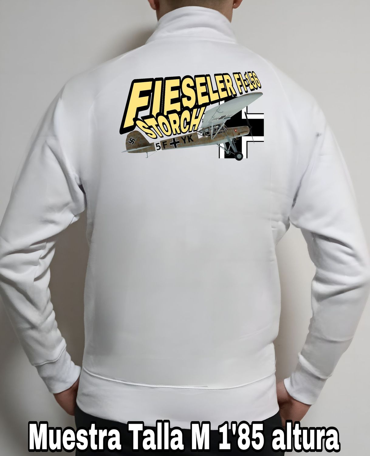 Sudadera cremallera Fieseler FI-156 Storch nº 1