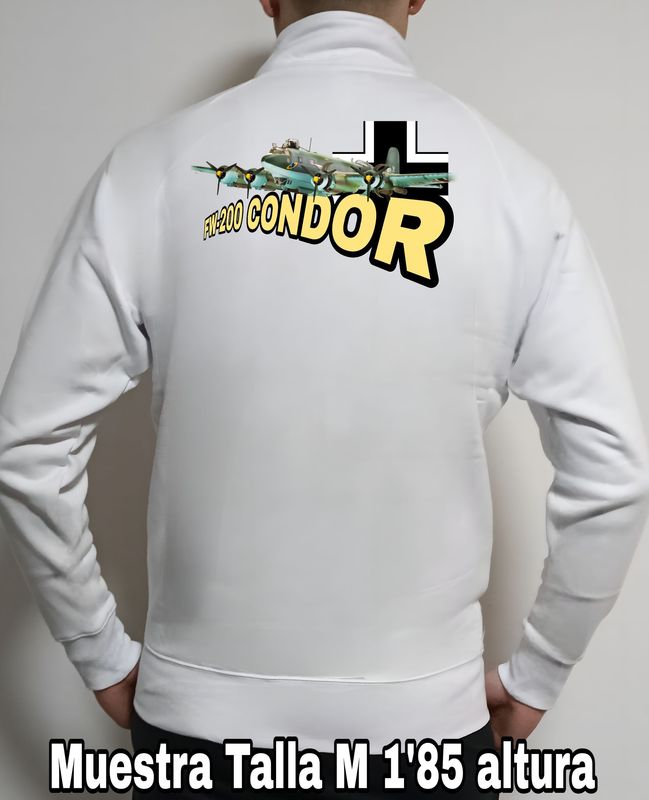 Sudadera cremallera FOCKE Wulf FW-200 Condor nº 4 Sudadera cremallera FOCKE Wulf FW-200 Condor nº 4