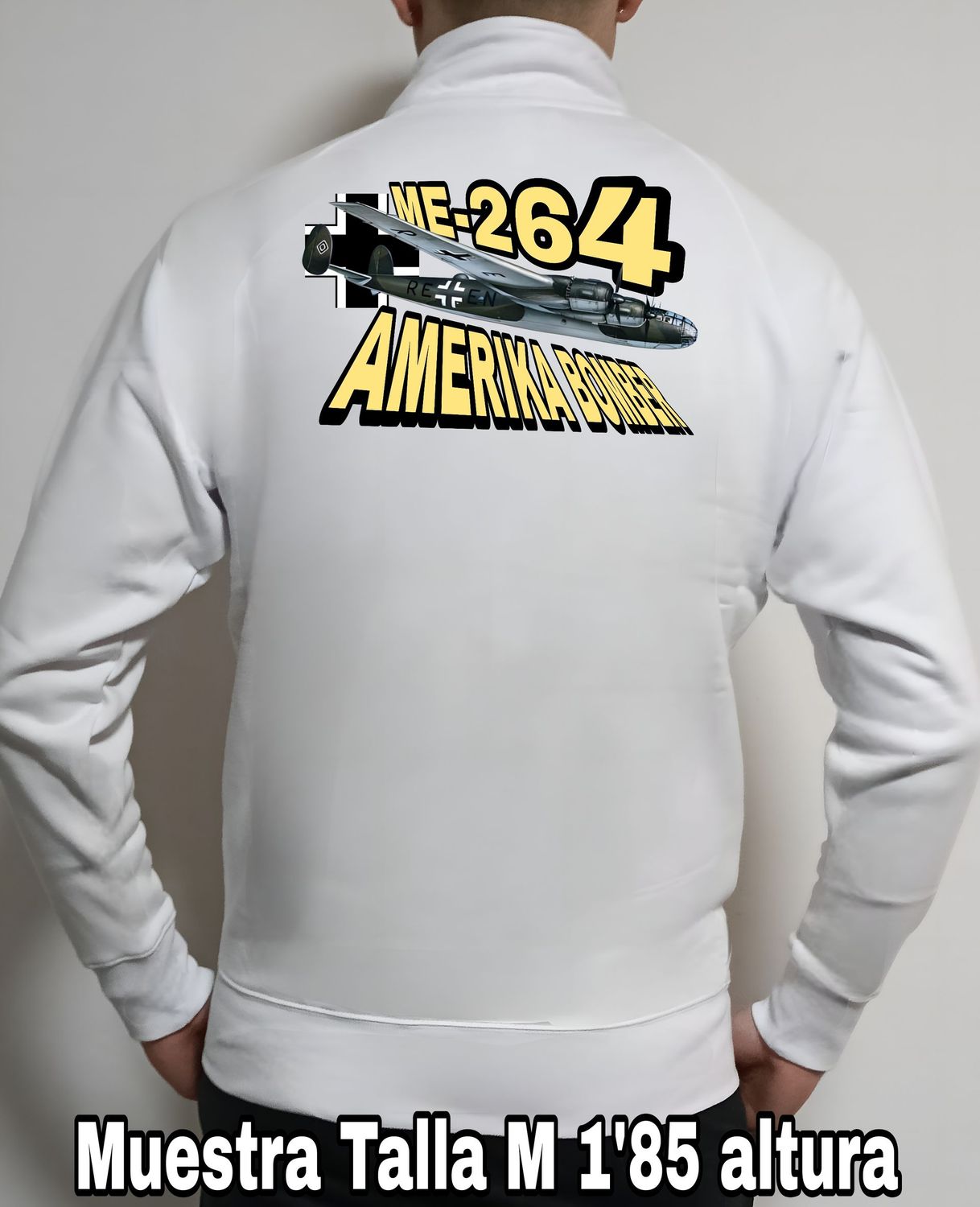 Sudadera cremallera Messerschmitt ME-264 Amerika Bomber nº 3