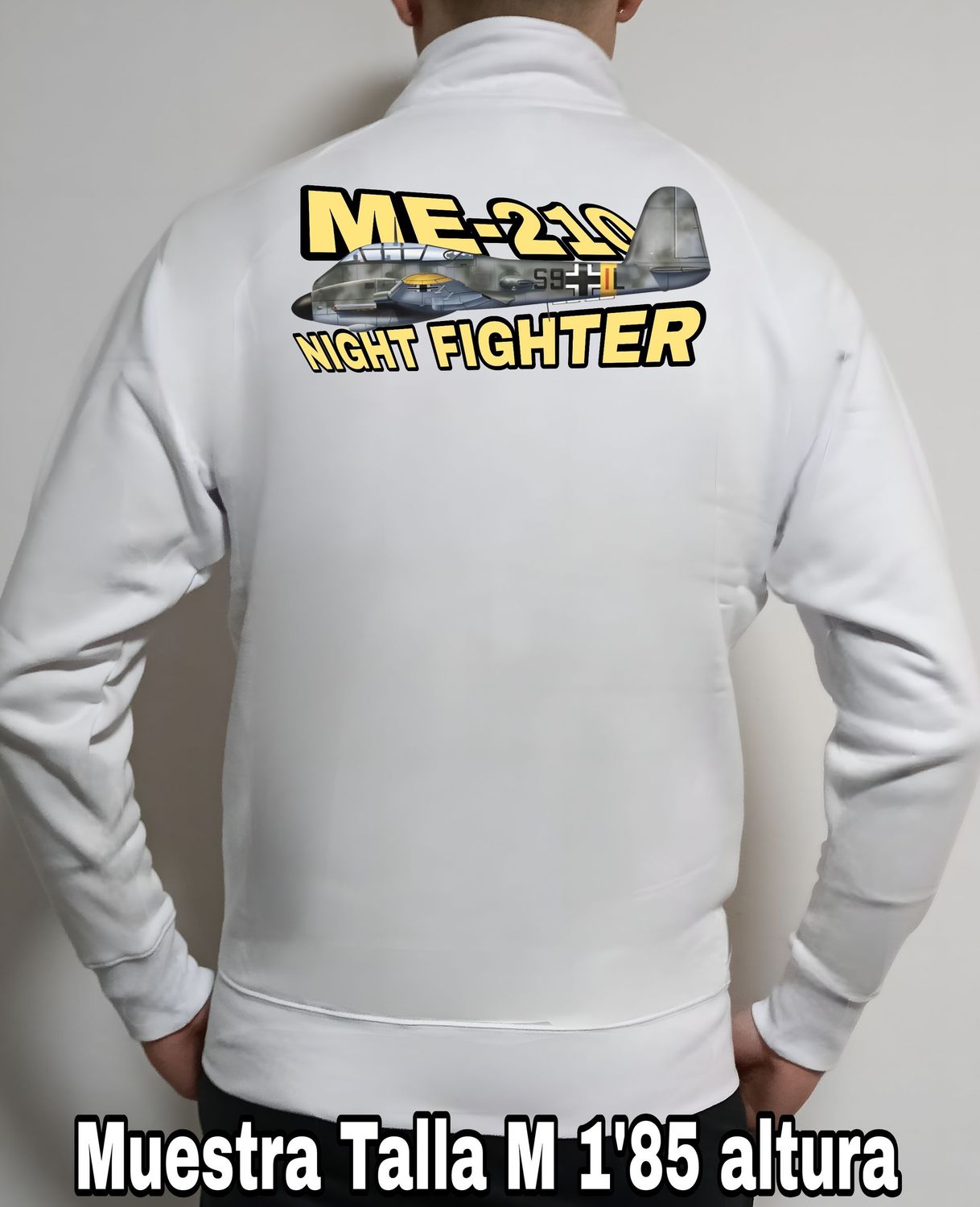 Sudadera cremallera Messerschmitt ME-210 Night Fighter nº 3