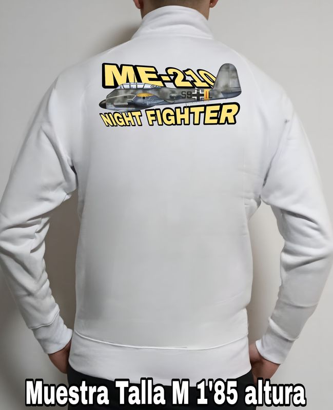 Sudadera cremallera Messerschmitt ME-210 Night Fighter nº 3