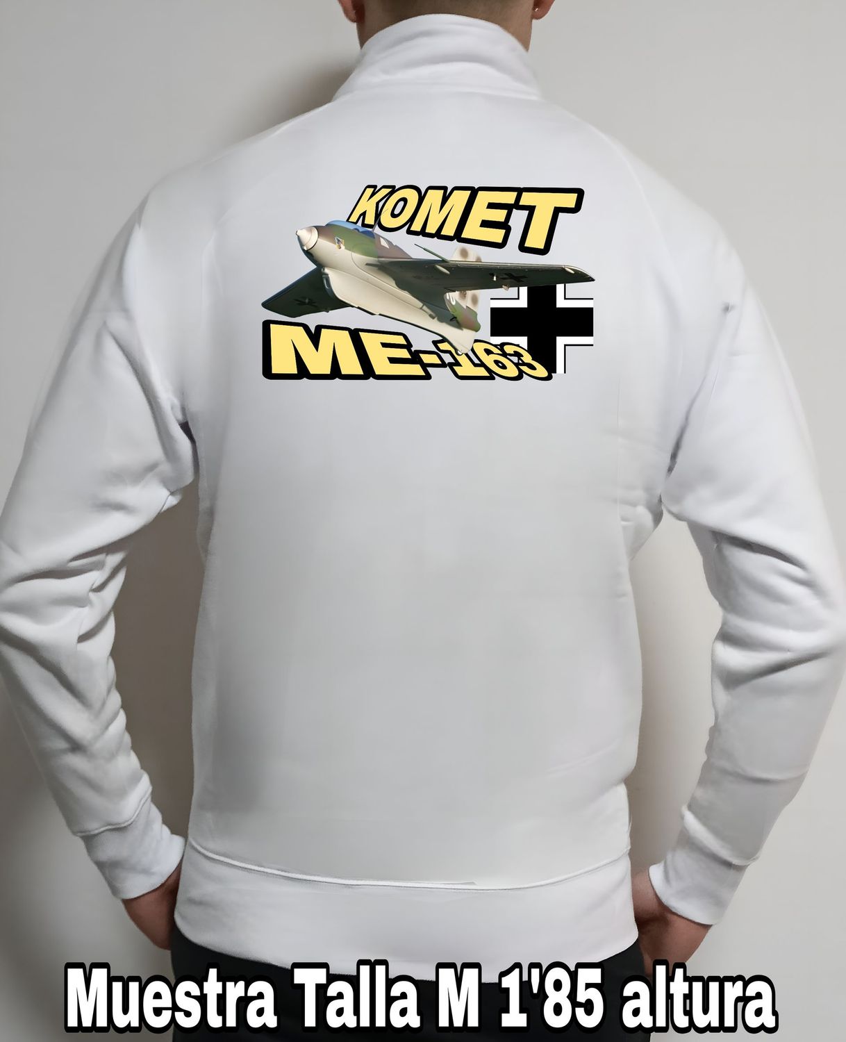 Sudadera cremallera Messerschmitt ME-163 Komet nº 1