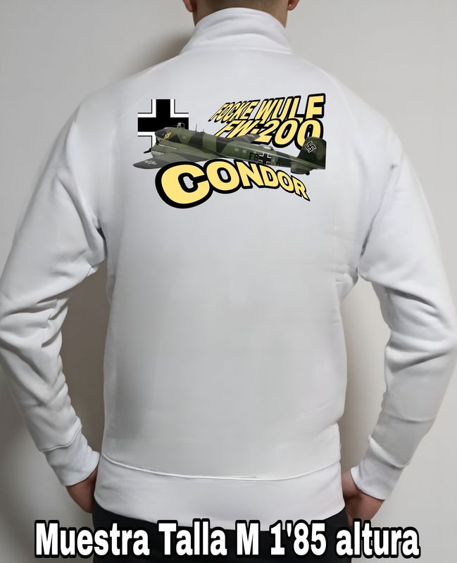 Sudadera cremallera FOCKE Wulf FW-200 Condor nº 1 Sudadera cremallera FOCKE Wulf FW-200 Condor nº 1