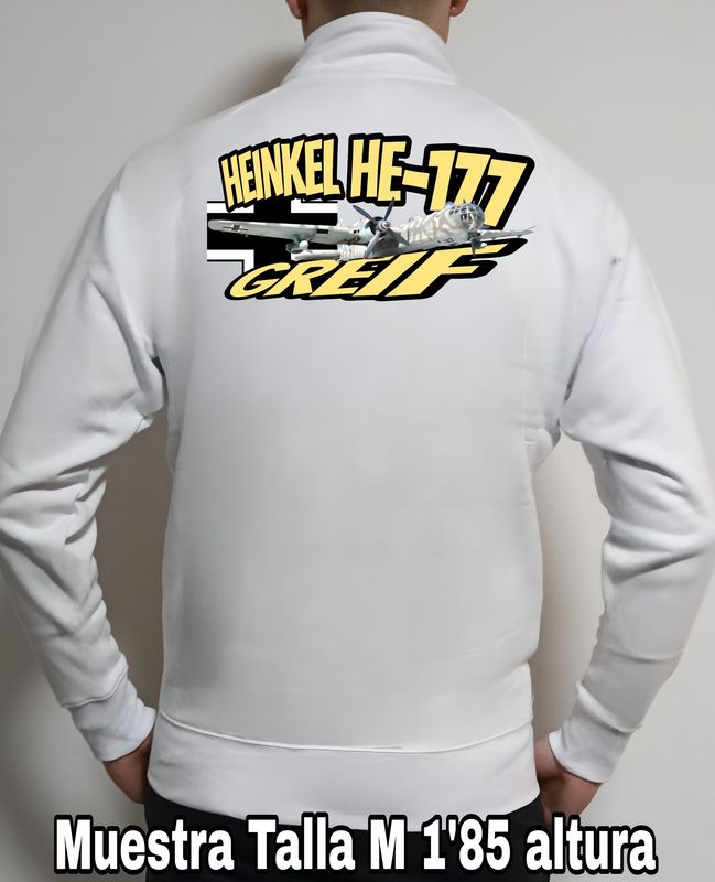 Sudadera cremallera Heinkel He-177 Greif nº 1 Sudadera cremallera Heinkel He-177 Greif nº 1