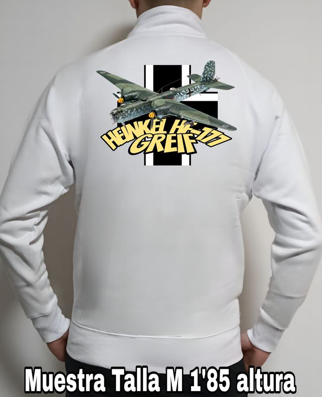 Sudadera cremallera Heinkel He-177 Greif nº 3 Sudadera cremallera Heinkel He-177 Greif nº 3