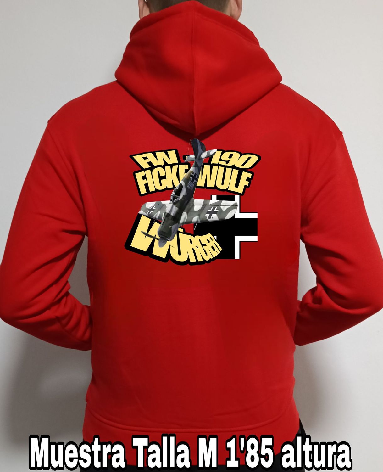 Sudadera capucha y cremallera Focke Wulf FW190A nº 4 Sudadera capucha y cremallera Focke Wulf FW190A nº 4