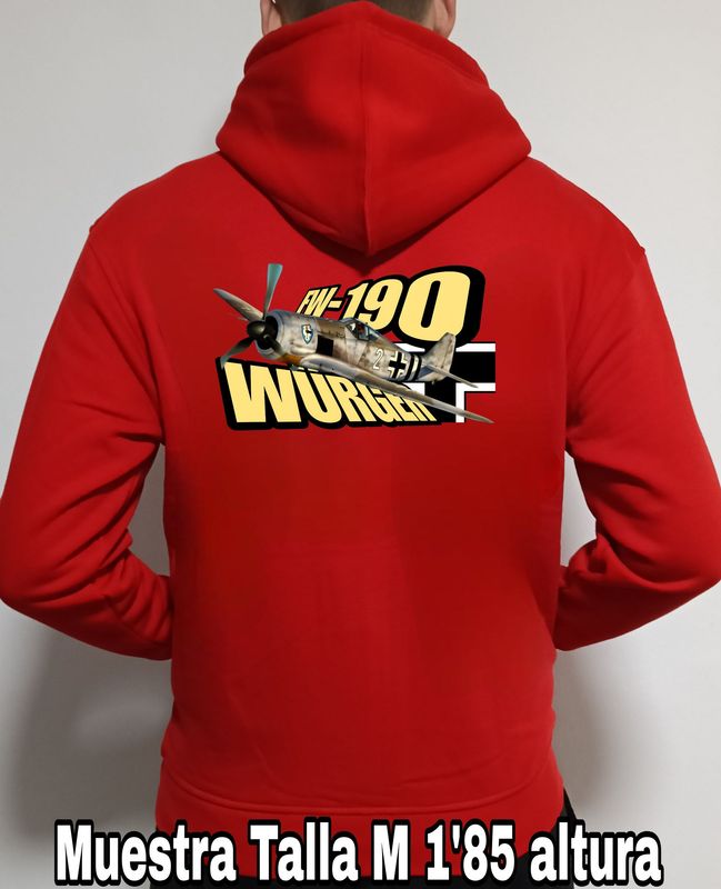 Sudadera capucha y cremallera Focke Wulf FW190A  nº 1