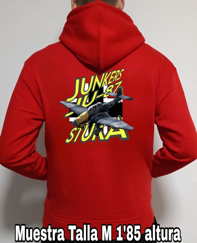 Sudadera capucha y cremallera Junkers JU-87 Stuka  nº 1