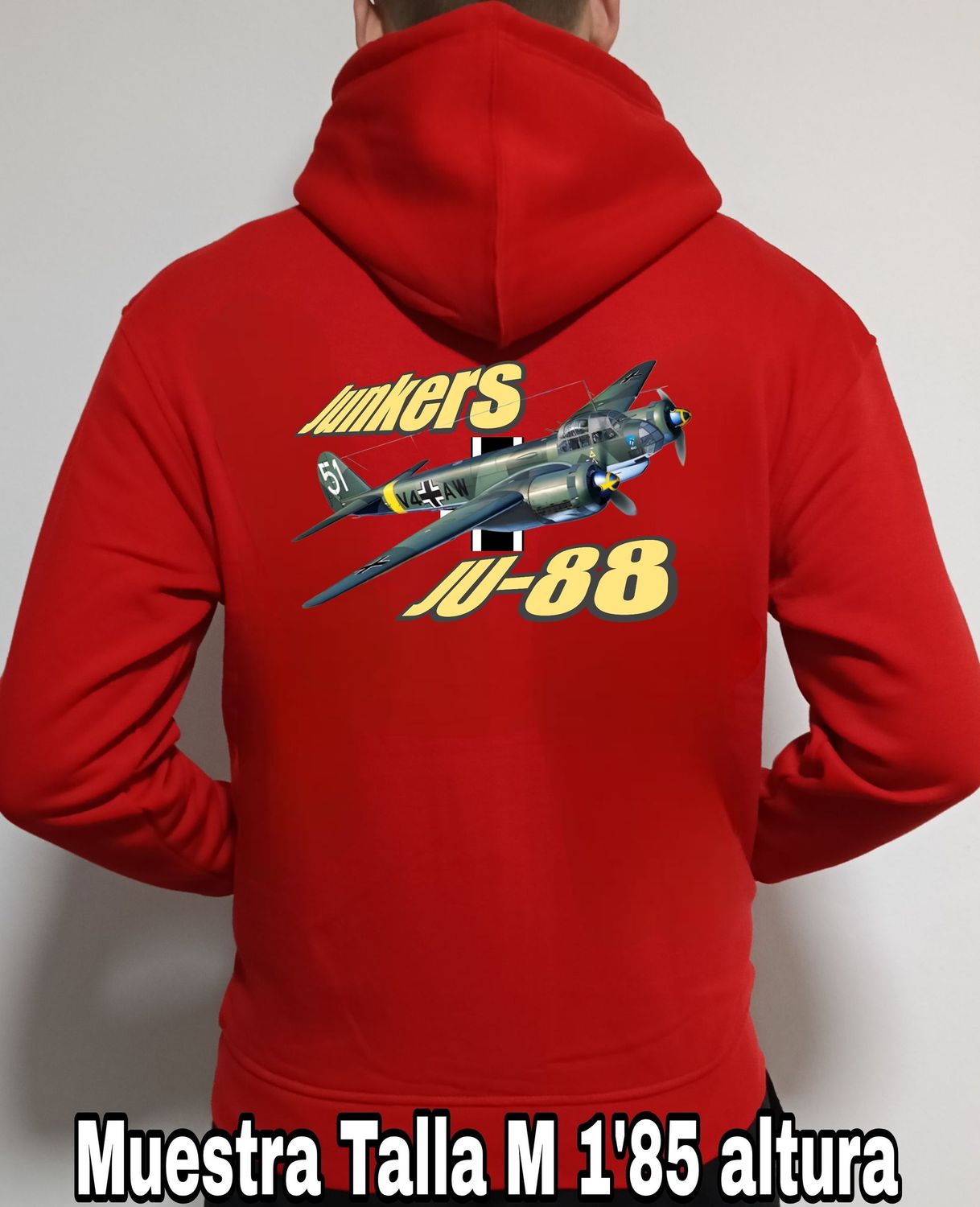 Sudadera capucha y cremallera Junkers JU-88  nº 2