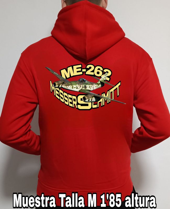 Sudadera capucha y cremallera Messerschmitt Me-262  nº 1