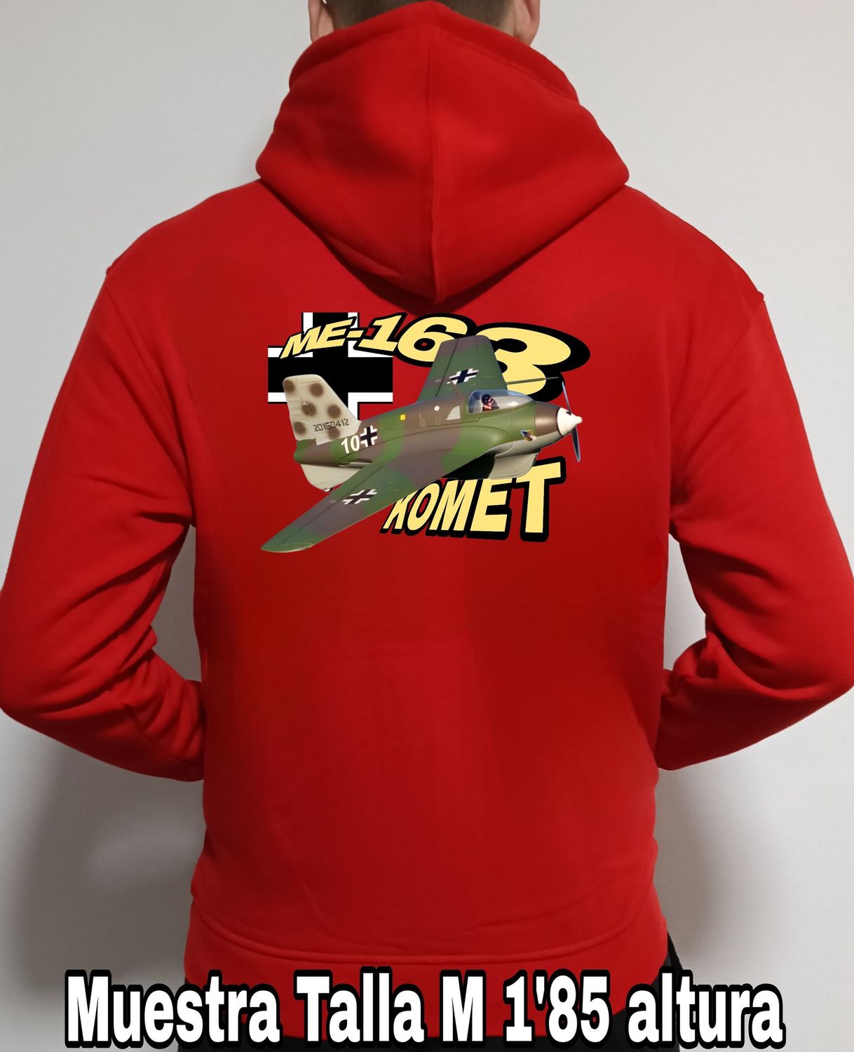 Sudadera capucha y cremallera Messerschitt ME-163 Komet nº 4