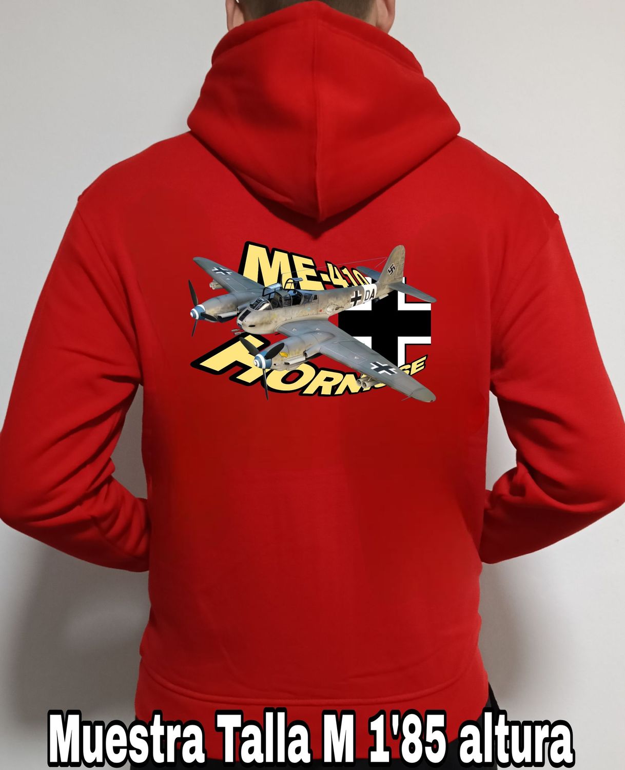 Sudadera capucha y cremallera Messerschitt ME-410 Hornisse nº 2