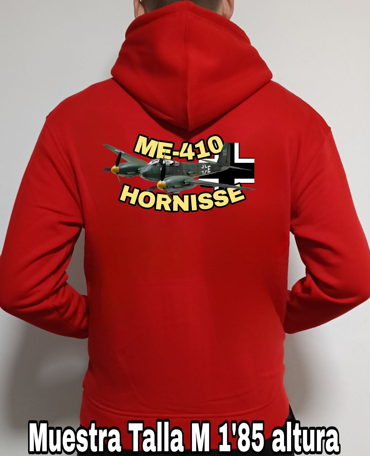 Sudadera capucha y cremallera Messerschitt ME-410 Hornisse nº 4