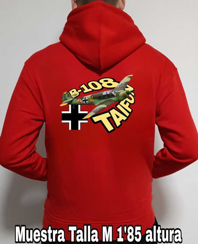 Sudadera capucha y cremallera Messerschitt BF-108 Taifun nº 1