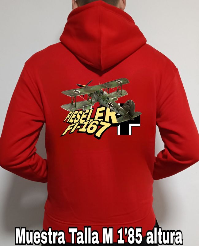 Sudadera capucha y cremallera Fieseler FI-167 n° 4