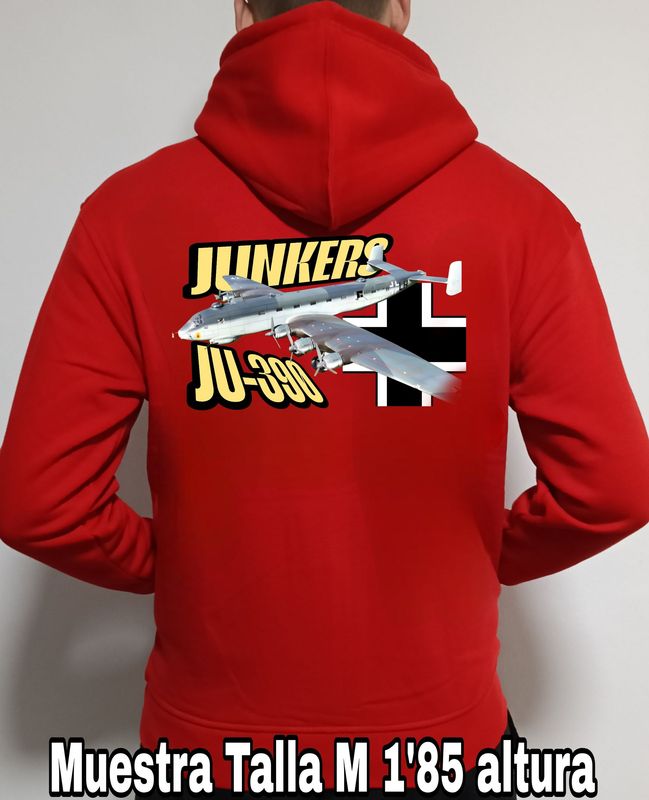 Sudadera capucha y cremallera Junkers JU-390 n° 4