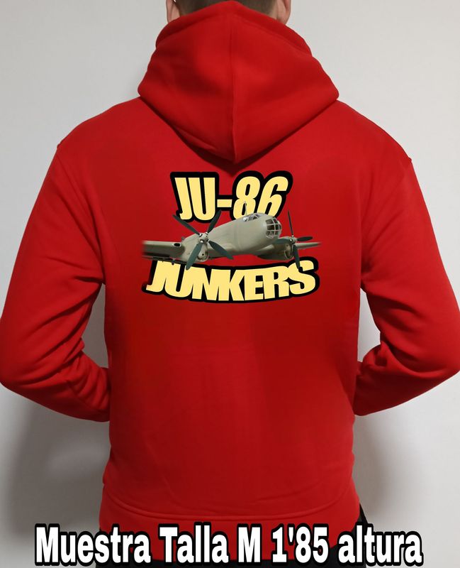 Sudadera capucha y cremallera Junkers JU-86  nº 2