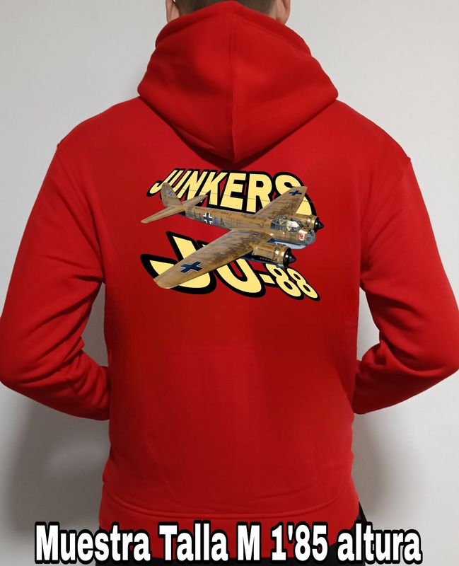 Sudadera capucha y cremallera Junkers JU-88  nº 4