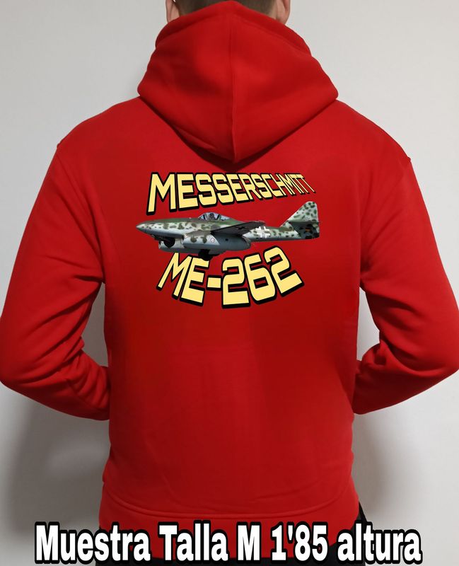Sudadera capucha y cremallera Messerschmitt Me-262  nº 2