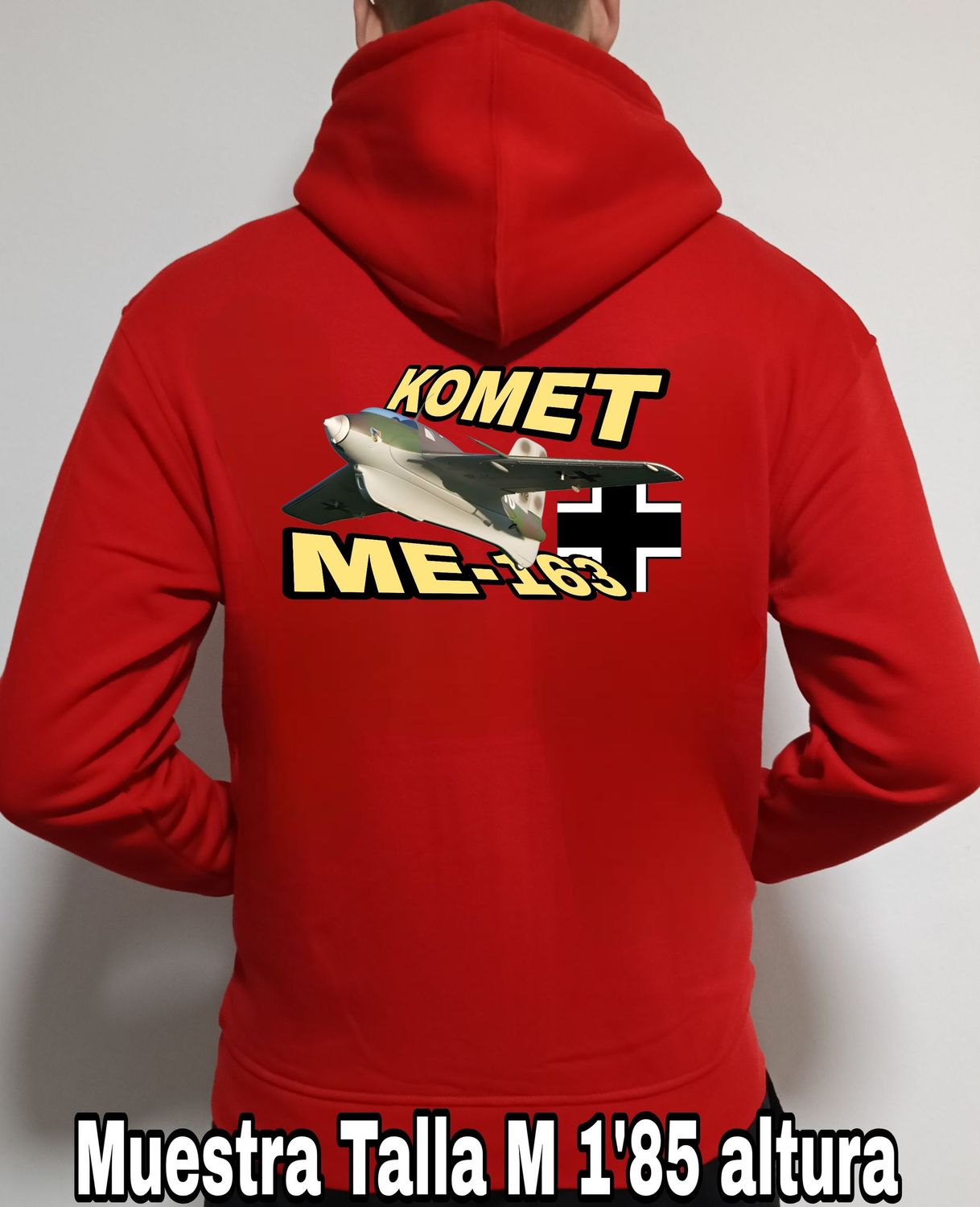 Sudadera capucha y cremallera Messerschitt ME-163 Komet nº 1