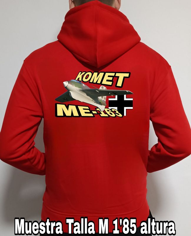 Sudadera capucha y cremallera Messerschitt ME-163 Komet nº 1