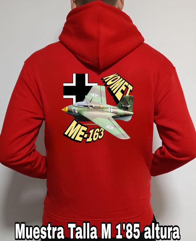Sudadera capucha y cremallera Messerschitt ME-163 Komet nº 3