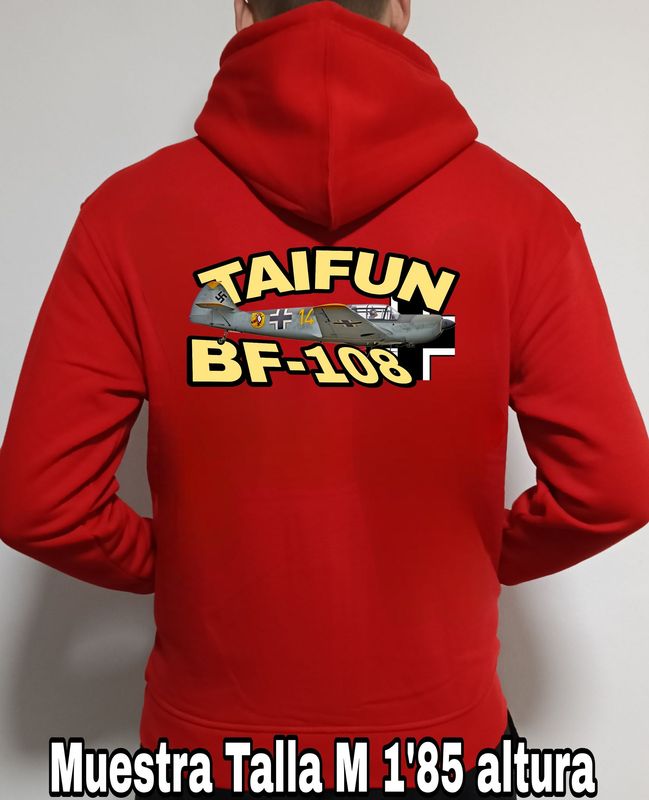 Sudadera capucha y cremallera Messerschitt BF-108 Taifun nº 3