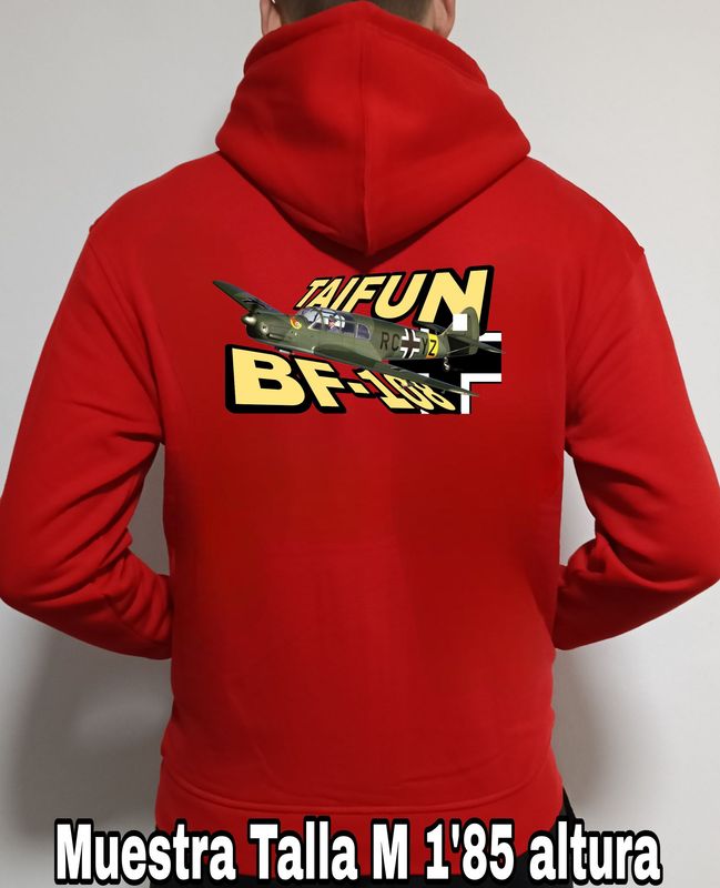 Sudadera capucha y cremallera Messerschitt BF-108 Taifun nº 4