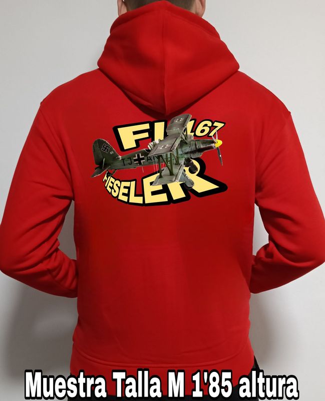 Sudadera capucha y cremallera Fieseler FI-167 n° 2