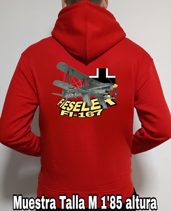 Sudadera capucha y cremallera Fieseler FI-167 n° 3