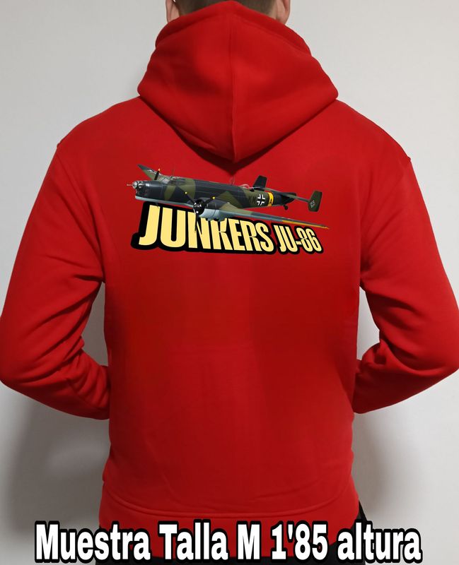 Sudadera capucha y cremallera Junkers JU-86  nº 1