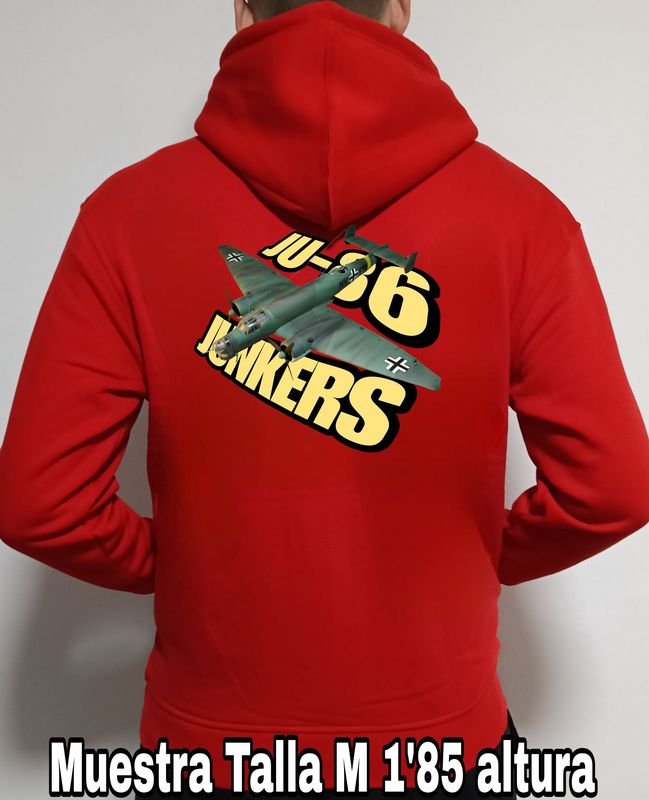 Sudadera capucha y cremallera Junkers JU-86  nº 3