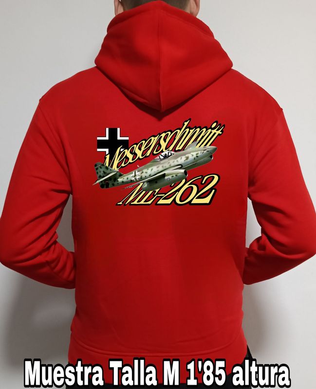 Sudadera capucha y cremallera Messerschmitt Me-262  nº 3