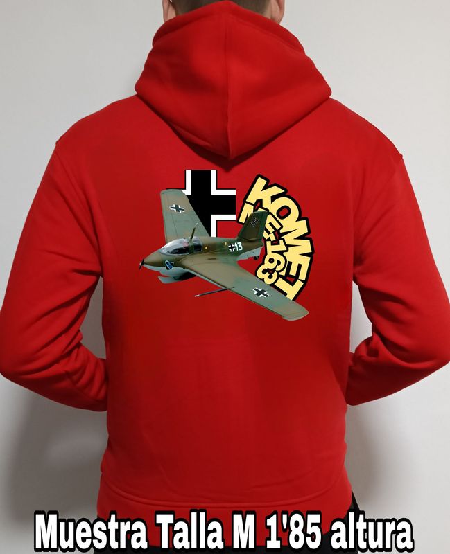 Sudadera capucha y cremallera Messerschitt ME-163 Komet nº 2