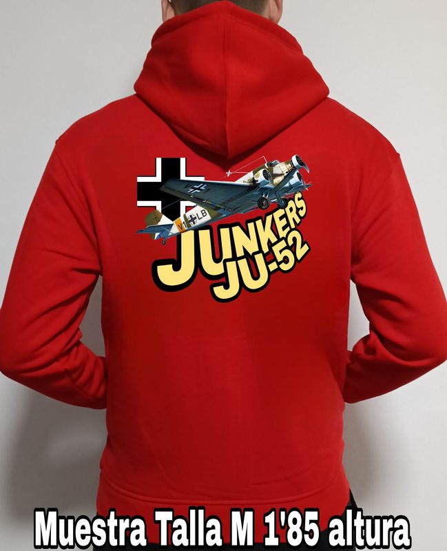 Sudadera capucha y cremallera Junkers JU-52 n° 2