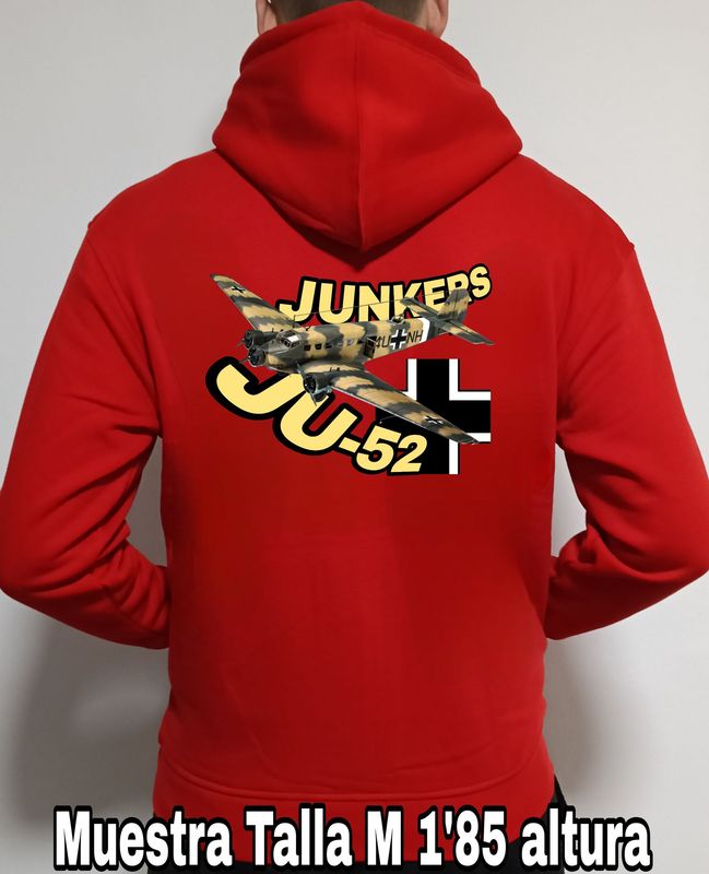 Sudadera capucha y cremallera Junkers JU-52 n° 4