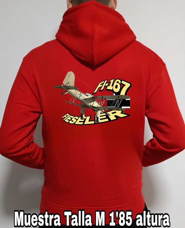 Sudadera capucha y cremallera Fieseler FI-167 n° 1